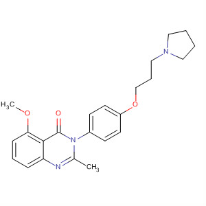 862312-19-4  4(3H)-Quinazolinone,5-methoxy-2-methyl-3-[4-[3-(1-pyrrolidinyl)propoxy]phenyl]-