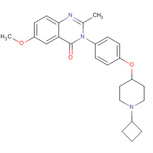 862313-70-0  4(3H)-Quinazolinone,3-[4-[(1-cyclobutyl-4-piperidinyl)oxy]phenyl]-6-methoxy-2-methyl-