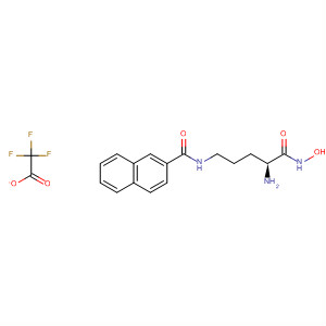 862398-46-7  2-Naphthalenecarboxamide,N-[(4S)-4-amino-5-(hydroxyamino)-5-oxopentyl]-, mono(trifluoroacetate)(salt)