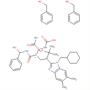 862403-45-0  Carbamic acid,[(1R)-3-[1-(cyclohexylmethyl)-5,6-dimethyl-1H-benzimidazol-2-yl]-1-[[(triphenylmethoxy)amino]carbonyl]propyl]-, 1,1-dimethylethyl ester