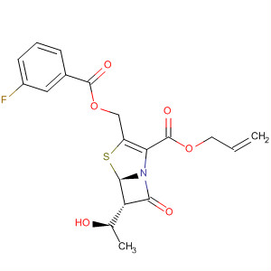 862429-10-5  4-Thia-1-azabicyclo[3.2.0]hept-2-ene-2-carboxylic acid,3-[[(3-fluorobenzoyl)oxy]methyl]-6-[(1R)-1-hydroxyethyl]-7-oxo-,2-propenyl ester, (5R,6S)-