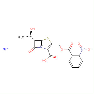 862429-38-7  4-Thia-1-azabicyclo[3.2.0]hept-2-ene-2-carboxylic acid,6-[(1R)-1-hydroxyethyl]-3-[[(2-nitrobenzoyl)oxy]methyl]-7-oxo-,monosodium salt, (5R,6S)-