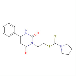 862433-04-3  1-Pyrrolidinecarbodithioic acid,2-(tetrahydro-2,6-dioxo-4-phenyl-1(2H)-pyrimidinyl)ethyl ester