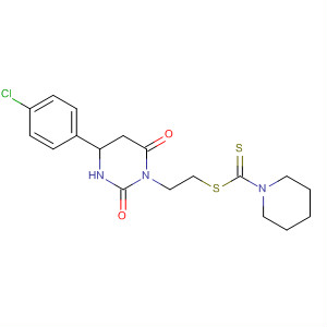 862433-15-6  1-Piperidinecarbodithioic acid,2-[4-(4-chlorophenyl)tetrahydro-2,6-dioxo-1(2H)-pyrimidinyl]ethyl ester