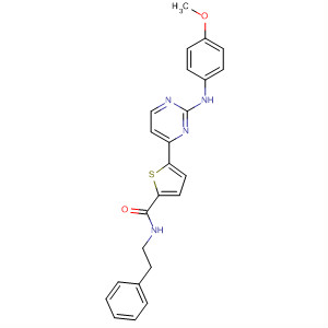 862698-47-3  2-Thiophenecarboxamide,5-[2-[(4-methoxyphenyl)amino]-4-pyrimidinyl]-N-(2-phenylethyl)-