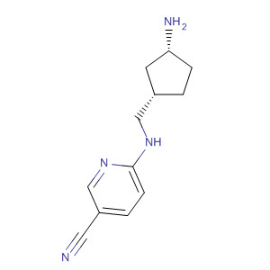 862700-68-3  3-Pyridinecarbonitrile, 6-[[[(1S,3R)-3-aminocyclopentyl]methyl]amino]-