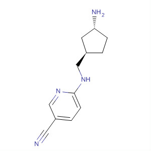 862700-71-8  3-Pyridinecarbonitrile, 6-[[[(1R,3R)-3-aminocyclopentyl]methyl]amino]-