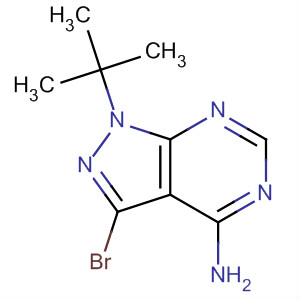 862728-61-8  1H-Pyrazolo[3,4-d]pyrimidin-4-amine, 3-bromo-1-(1,1-dimethylethyl)-