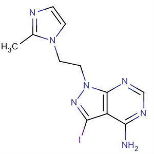 862729-48-4  1H-Pyrazolo[3,4-d]pyrimidin-4-amine,3-iodo-1-[2-(2-methyl-1H-imidazol-1-yl)ethyl]-