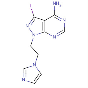 862729-49-5  1H-Pyrazolo[3,4-d]pyrimidin-4-amine,1-[2-(1H-imidazol-1-yl)ethyl]-3-iodo-
