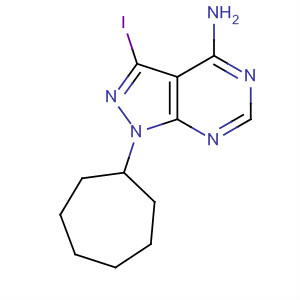 862729-88-2  1H-Pyrazolo[3,4-d]pyrimidin-4-amine, 1-cycloheptyl-3-iodo-