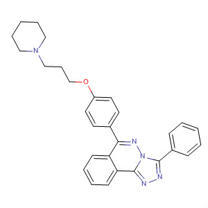 862815-30-3  1,2,4-Triazolo[3,4-a]phthalazine,3-phenyl-6-[4-[3-(1-piperidinyl)propoxy]phenyl]-