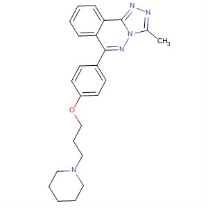 862815-35-8  1,2,4-Triazolo[3,4-a]phthalazine,3-methyl-6-[4-[3-(1-piperidinyl)propoxy]phenyl]-