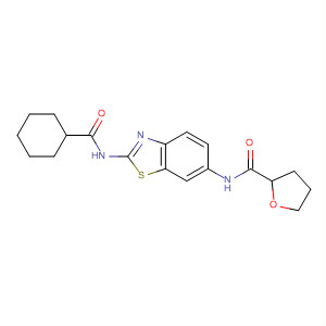 862821-63-4  2-Furancarboxamide,N-[2-[(cyclohexylcarbonyl)amino]-6-benzothiazolyl]tetrahydro-