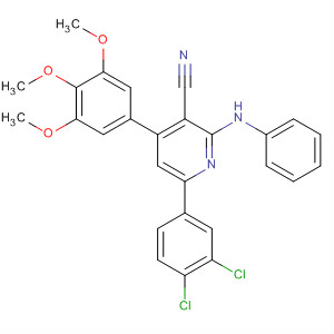 863401-96-1  3-Pyridinecarbonitrile,6-(3,4-dichlorophenyl)-2-(phenylamino)-4-(3,4,5-trimethoxyphenyl)-
