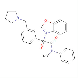 863721-34-0  3(2H)-Benzoxazoleacetamide,N-methyl-2-oxo-N-phenyl-5-[3-(1-pyrrolidinylmethyl)phenyl]-
