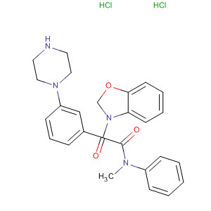 863722-36-5  3(2H)-Benzoxazoleacetamide,N-methyl-2-oxo-N-phenyl-5-[3-(1-piperazinyl)phenyl]-, dihydrochloride