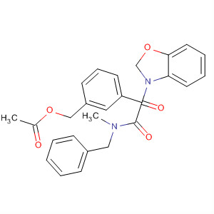 863722-57-0  3(2H)-Benzoxazoleacetamide,5-[3-[(acetyloxy)methyl]phenyl]-N-methyl-2-oxo-N-(phenylmethyl)-