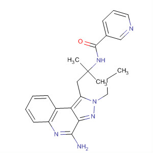 863728-96-5  3-Pyridinecarboxamide,N-[2-(4-amino-2-propyl-2H-pyrazolo[3,4-c]quinolin-1-yl)-1,1-dimethylethyl]-