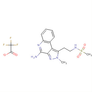 863730-11-4  Methanesulfonamide,N-[2-(4-amino-2-methyl-2H-pyrazolo[3,4-c]quinolin-1-yl)ethyl]-,mono(trifluoroacetate)