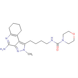 863739-12-2  4-Morpholinecarboxamide,N-[4-(4-amino-6,7,8,9-tetrahydro-2-methyl-2H-pyrazolo[3,4-c]quinolin-1-yl)butyl]-
