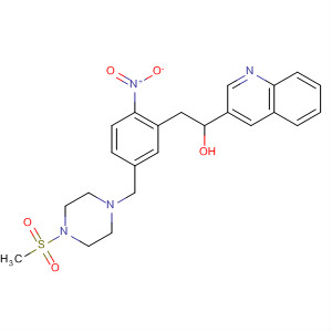863969-66-8  3-Quinolinemethanol,a-[[5-[[4-(methylsulfonyl)-1-piperazinyl]methyl]-2-nitrophenyl]methyl]-