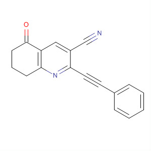 864224-09-9  3-Quinolinecarbonitrile, 5,6,7,8-tetrahydro-5-oxo-2-(phenylethynyl)-