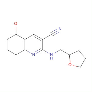 864225-06-9  3-Quinolinecarbonitrile,5,6,7,8-tetrahydro-5-oxo-2-[[(tetrahydro-2-furanyl)methyl]amino]-