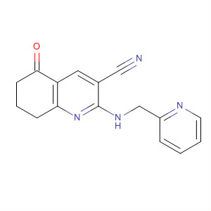 864225-07-0  3-Quinolinecarbonitrile,5,6,7,8-tetrahydro-5-oxo-2-[(2-pyridinylmethyl)amino]-