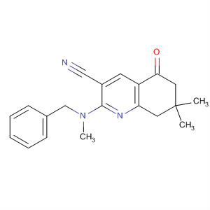864225-08-1  3-Quinolinecarbonitrile,5,6,7,8-tetrahydro-7,7-dimethyl-2-[methyl(phenylmethyl)amino]-5-oxo-