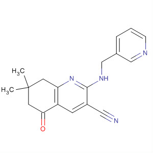 864225-09-2  3-Quinolinecarbonitrile,5,6,7,8-tetrahydro-7,7-dimethyl-5-oxo-2-[(3-pyridinylmethyl)amino]-
