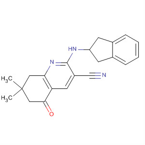864225-24-1  3-Quinolinecarbonitrile,2-[(2,3-dihydro-1H-inden-2-yl)amino]-5,6,7,8-tetrahydro-7,7-dimethyl-5-oxo-