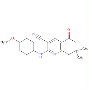 864225-52-5  3-Quinolinecarbonitrile,5,6,7,8-tetrahydro-2-[(4-methoxycyclohexyl)amino]-7,7-dimethyl-5-oxo-