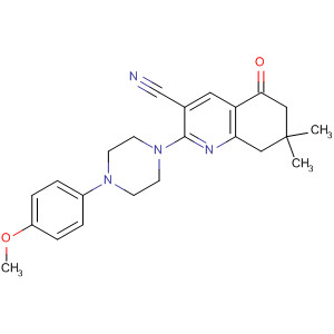 864225-82-1  3-Quinolinecarbonitrile,5,6,7,8-tetrahydro-2-[4-(4-methoxyphenyl)-1-piperazinyl]-7,7-dimethyl-5-oxo-