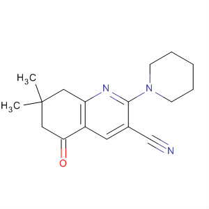 864225-93-4  3-Quinolinecarbonitrile,5,6,7,8-tetrahydro-7,7-dimethyl-5-oxo-2-(1-piperidinyl)-