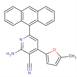 864235-38-1  3-Pyridinecarbonitrile, 2-amino-6-(9-anthracenyl)-4-(5-methyl-2-furanyl)-