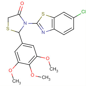 851192-35-3  4-Thiazolidinone,3-(6-chloro-2-benzothiazolyl)-2-(3,4,5-trimethoxyphenyl)-