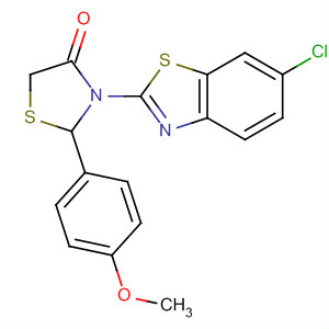 851192-37-5  4-Thiazolidinone, 3-(6-chloro-2-benzothiazolyl)-2-(4-methoxyphenyl)-