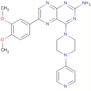 851316-30-8  2-Pteridinamine,6-(3,4-dimethoxyphenyl)-4-[4-(4-pyridinyl)-1-piperazinyl]-