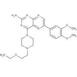 851316-50-2  2-Pteridinamine,6-(3,4-dimethoxyphenyl)-4-[4-(2-ethoxyethyl)-1-piperazinyl]-