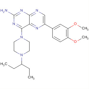 851316-51-3  2-Pteridinamine,6-(3,4-dimethoxyphenyl)-4-[4-(1-ethylpropyl)-1-piperazinyl]-