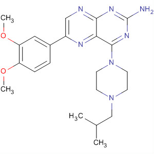 851316-53-5  2-Pteridinamine,6-(3,4-dimethoxyphenyl)-4-[4-(2-methylpropyl)-1-piperazinyl]-