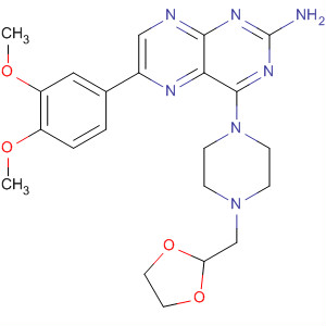 851316-55-7  2-Pteridinamine,6-(3,4-dimethoxyphenyl)-4-[4-(1,3-dioxolan-2-ylmethyl)-1-piperazinyl]-