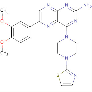 851316-63-7  2-Pteridinamine,6-(3,4-dimethoxyphenyl)-4-[4-(2-thiazolyl)-1-piperazinyl]-