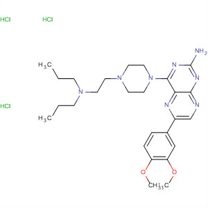 851316-68-2  2-Pteridinamine,6-(3,4-dimethoxyphenyl)-4-[4-[2-(dipropylamino)ethyl]-1-piperazinyl]-,trihydrochloride