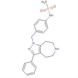 851374-32-8  Methanesulfonamide,N-[4-[(5,6,7,8-tetrahydro-3-phenylpyrazolo[3,4-d]azepin-1(4H)-yl)methyl]phenyl]-