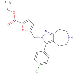 851374-62-4  2-Furancarboxylic acid,5-[[3-(4-chlorophenyl)-5,6,7,8-tetrahydropyrazolo[3,4-d]azepin-2(4H)-yl]methyl]-, ethyl ester