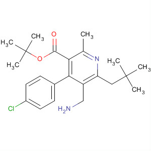 851578-03-5  3-Pyridinecarboxylic acid,5-(aminomethyl)-4-(4-chlorophenyl)-6-(2,2-dimethylpropyl)-2-methyl-,1,1-dimethylethyl ester