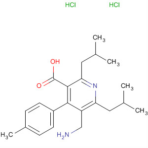 851578-50-2  3-Pyridinecarboxylic acid,5-(aminomethyl)-4-(4-methylphenyl)-2,6-bis(2-methylpropyl)-,dihydrochloride