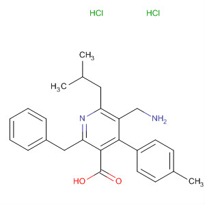 851578-59-1  3-Pyridinecarboxylic acid,5-(aminomethyl)-4-(4-methylphenyl)-6-(2-methylpropyl)-2-(phenylmethyl)-, dihydrochloride